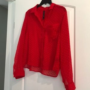 Red blouse by W118 by Walter Baker